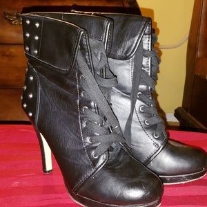 Madden girl black leather boot